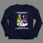 Merry Sacramento Kings Christmas For Snoopy Fans Peanuts Holiday Scene 6 Long Sleeves