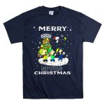 Merry San Antonio Spurs Christmas Snoopy And Peanuts Caroling T Shirt 7