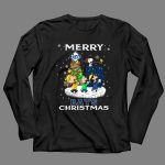 Merry Tampa Bay Rays Christmas Featuring Snoopy and Peanuts Characters 4 Long Sleeves.jpg