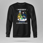 Merry Tampa Bay Rays Christmas Featuring Snoopy and Peanuts Characters 9 Sweatshirt.jpg