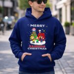 Merry Texas Rangers Christmas With Snoopy And Friends 8 Hoodie 1.jpg