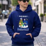 Merry Toronto Blue Jays Christmas Featuring Snoopy and Friends Holiday Scene 8 Hoodie.jpg