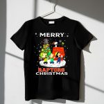 Merry Toronto Raptors Christmas Snoopy Woodstock Charlie Brown Lucy Linus 1 T Shirt