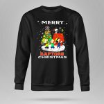 Merry Toronto Raptors Christmas Snoopy Woodstock Charlie Brown Lucy Linus 9 Sweatshirt