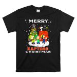 Merry Toronto Raptors Christmas Snoopy Woodstock Charlie Brown Lucy Linus T Shirt 6