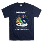 Merry Vancouver Canucks Christmas Snoopy Woodstock Tree T Shirt 7.jpg