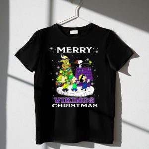 Merry Vikings Christmas With Snoopy And Friends 1 T Shirt