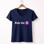 Metro Ride The D 5 Womens V Neck.jpg
