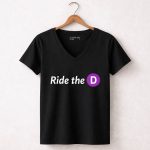 Metro Ride The D 7 Womens V Neck.jpg
