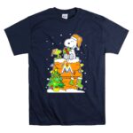 Miami Marlins Snoopy Christmas Holiday Scene with Gifts and Tree T Shirt 7.jpg