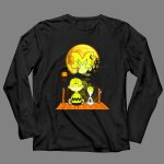 Michigan Wolverines Halloween Moon Charlie Snoopy Pumpkin Moonlit Shadows 4 Long Sleeves.jpg