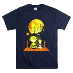 Michigan Wolverines Halloween Moon Charlie Snoopy Pumpkin Moonlit Shadows T Shirt 7.jpg