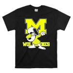 Michigan Wolverines Snoopy Dab with Block M T Shirt 6.jpg