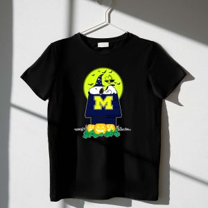 Michigan Wolverines Snoopy Halloween Full Moon Pumpkins 1 T Shirt.jpg