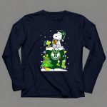 Milwaukee Bucks Christmas Snoopy And Woodstock Holiday Scene 6 Long Sleeves