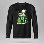 Milwaukee Bucks Christmas Snoopy And Woodstock Holiday Scene 9 Sweatshirt
