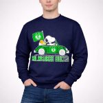 Milwaukee Bucks Snoopy Driving Car with Basketball and Team Flag 3 Sweatshirt