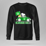 Milwaukee Bucks Snoopy Driving Car with Basketball and Team Flag 9 Hoodie
