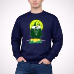 Milwaukee Bucks Snoopy Woodstock Halloween Pumpkins Moon House 3 Sweatshirt