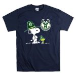 Milwaukee Bucks Snoopy Woodstock Pilgrim Hats T Shirt 7