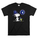 Minnesota Timberwolves Snoopy and Woodstock Pilgrim Hat Basketball T Shirt 6