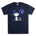 Minnesota Timberwolves Snoopy and Woodstock Pilgrim Hat Basketball T Shirt 7