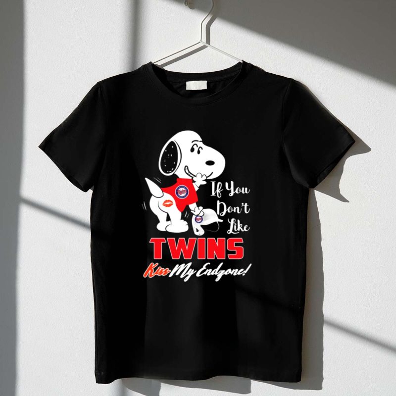 Minnesota Twins If You Dont Like Twins Kiss My Endzone Snoopy 1 T Shirt