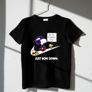 Minnesota Vikings Are Number One Just Bow Down Snoopy Shirt