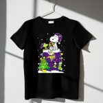 Minnesota Vikings Christmas Snoopy With Dog And Tree 1 T Shirt