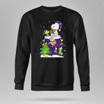 Minnesota Vikings Christmas Snoopy With Dog And Tree 9 Sweatshirt