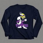 Minnesota Vikings Snoopy Dabbing Peanuts Football Fandom 6 Long Sleeves