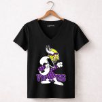 Minnesota Vikings Snoopy Dabbing Peanuts Football Fandom 7 Womens V Neck