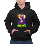 Minnesota Vikings Snoopy Halloween Witch Peanut Characters Pumpkin 2 Hoodie