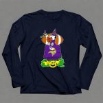 Minnesota Vikings Snoopy Halloween Witch Peanut Characters Pumpkin 6 Long Sleeves