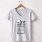 Mom Nutrition Facts Snoopy Mothers Day 7 Womens V Neck