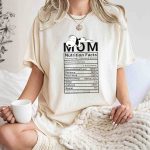 Mom Nutrition Facts Snoopy Mothers Day T Shirt 7