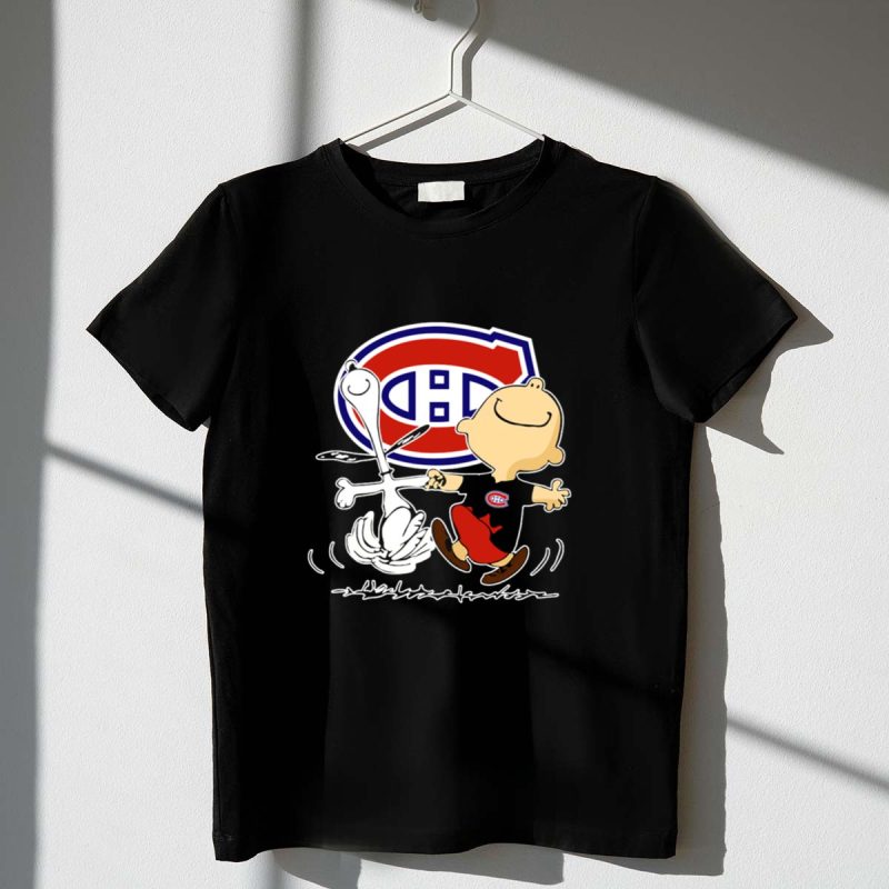 Montreal Canadiens Charlie Brown And Snoopy Dance 1 T Shirt