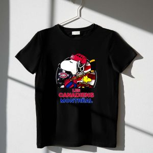 Montreal Canadiens Ice Hockey Snoopy And Woodstock Flag American Shirt