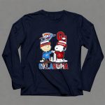 Mshup Charlie Brown And Snoopy Oklahoma City Sports Thunder and Sooners 6 Long Sleeves.jpg