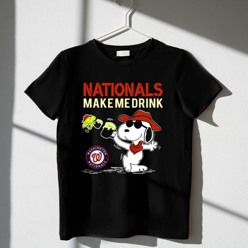 Nationals Make Me Drink Snoopy Washington Nationals 1 T Shirt 1