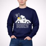 Nets Snoopy Driving Car with Basketball and Flag 3 Sweatshirt