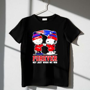 New England Patriots Charlie Brown And Snoopy Forever Not Just When We Win Shirt