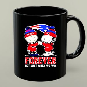 New England Patriots Charlie Brown and Snoopy forever not just when we win 1 mug.jpg