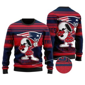 New England Patriots Snoopy Dabing Ugly Sweater 1.jpg