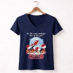 New Jersey Devils It The Most Wonderful Time Of The Year Peanut Characters Christmas 5 Womens V Neck.jpg