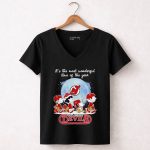 New Jersey Devils It The Most Wonderful Time Of The Year Peanut Characters Christmas 7 Womens V Neck.jpg