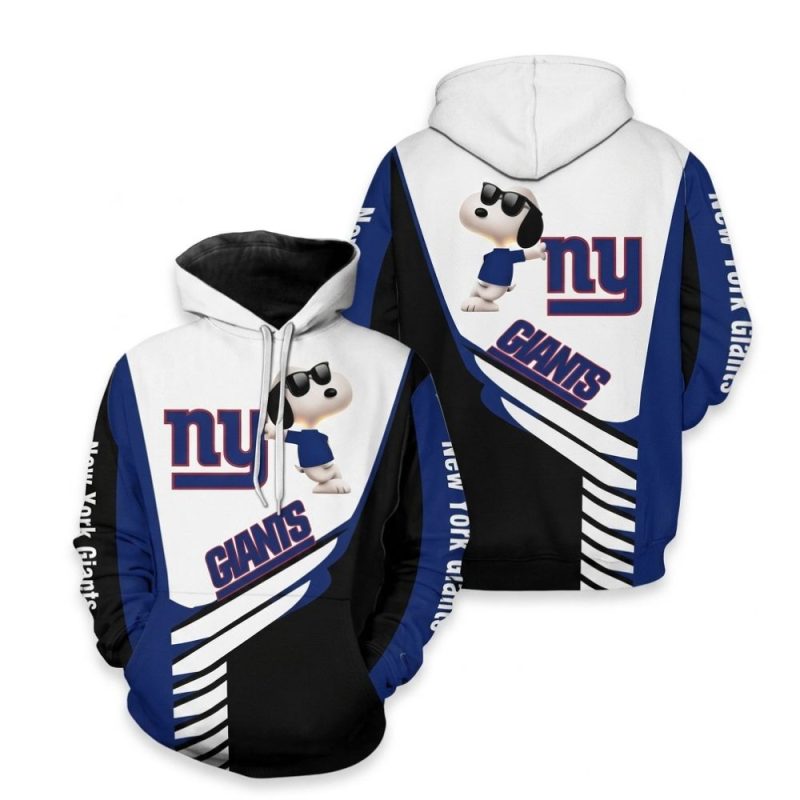New York Giants Football Snoopy Peanuts All Over Print Hoodie 1.Jpg
