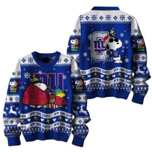New York Giants Peanuts Snoopy Funny Christmas Ugly Sweater 1.jpg