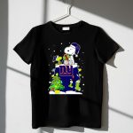 New York Giants Snoopy And Woodstock Christmas Tree Snow Winter 1 T Shirt