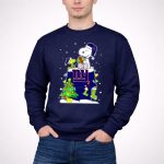 New York Giants Snoopy And Woodstock Christmas Tree Snow Winter 3 Sweatshirt